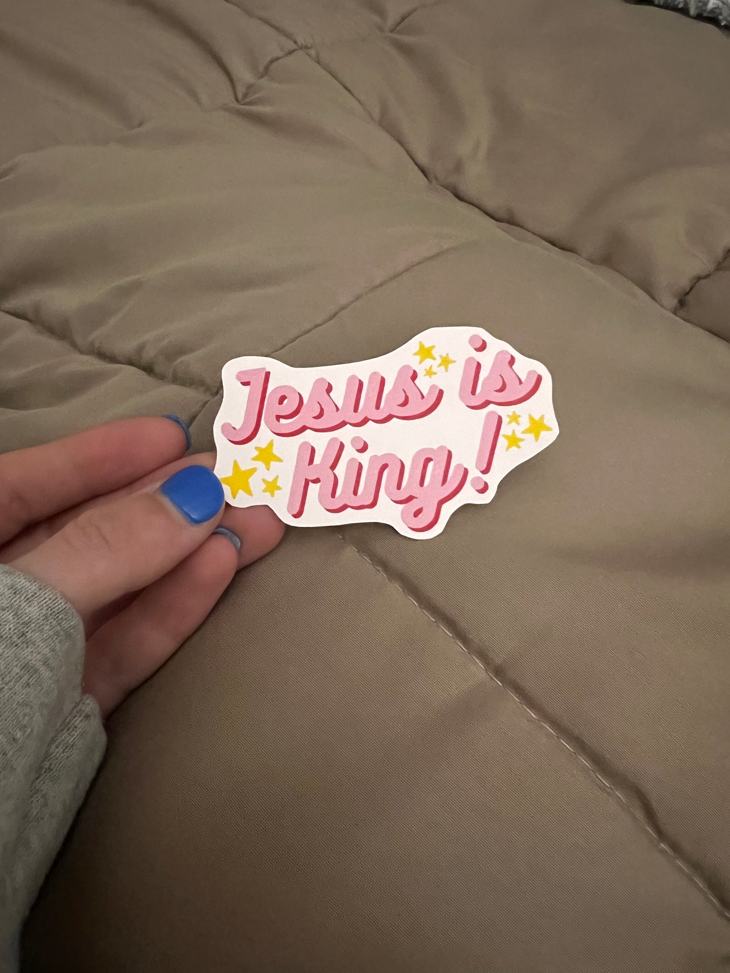 Jesus Is King sticker